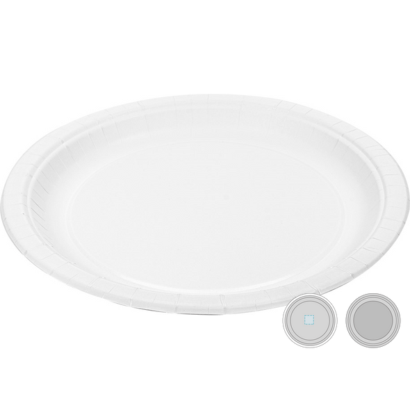 Lacquered Round Plates with Card Edge